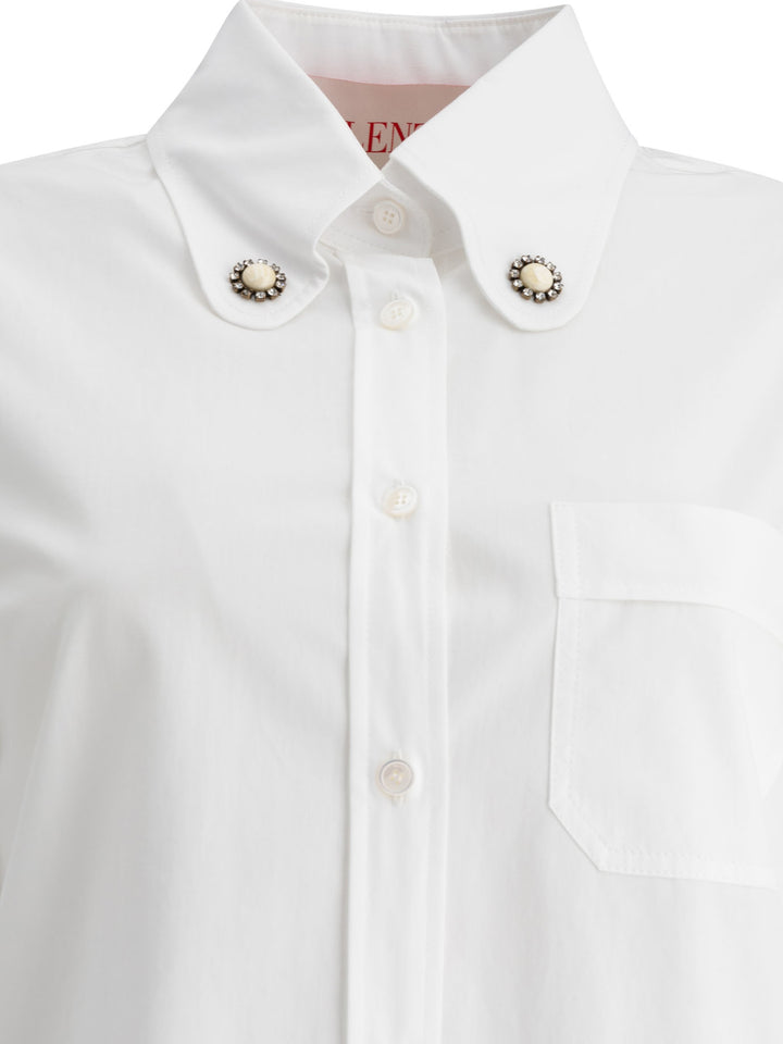 Valentino Cotton Poplin Shirt Shirts - White | cd36403e32c18ae956115d926ab456f130741c0f