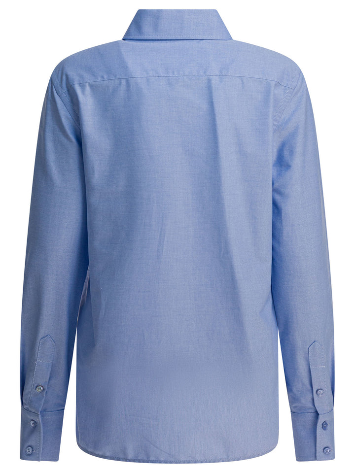 Valentino Shirt With Embellished Collar Shirts - Light blue | 1a05552cfcc66a793b23cc15518af95324143f1d
