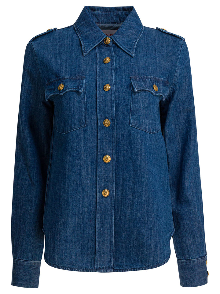 Valentino Western Style Shirt Shirts - Blue | ded4761075c5210b44c497309b43c824b4e7bfac