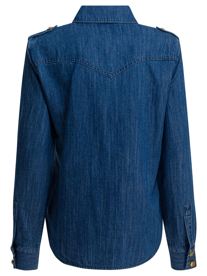 Valentino Western Style Shirt Shirts - Blue | 468ba799de82c29167ddd9939c06dc3d04459500