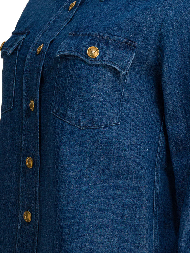 Valentino Western Style Shirt Shirts - Blue | 72c455fcf343c8434e7f417dd38596ab05167c2f