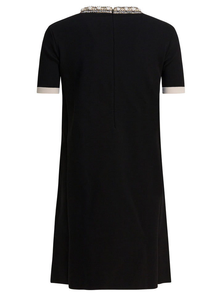 Valentino Embellished Choker Dress Dresses - Black | 63f4c6275315cab8d07f51598588f74525e0ebda
