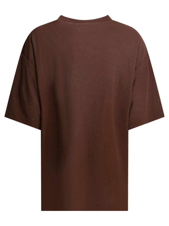 Acne Studios  T-shirts - Brown | 84cf57ded54390b98a73992cb968207da849d144