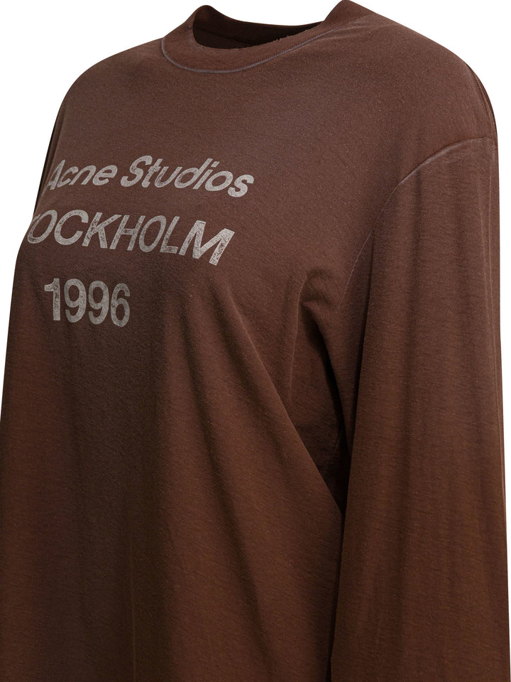 Acne Studios  T-shirts - Brown | df0f8688d84ec33a3296c3f87eade09831b42a04