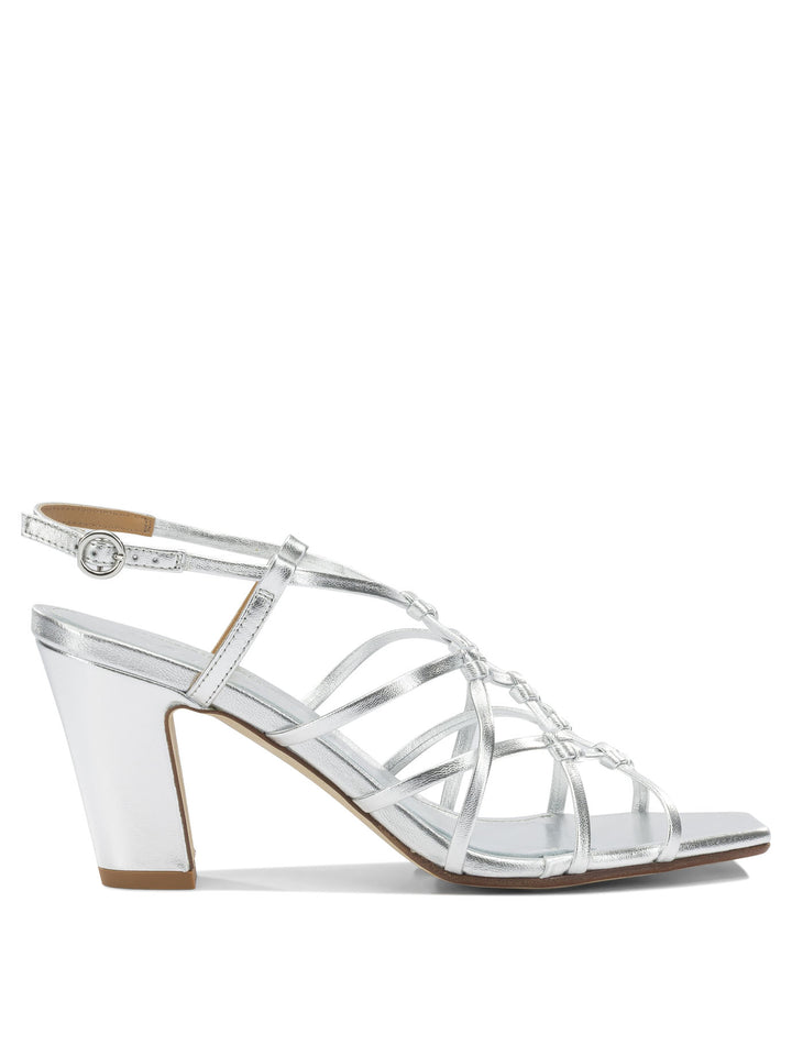 Aeyde Acacia 75mm Sandals - Silver | 943b31a2d349ead212a733ca581babd01b1e60ed