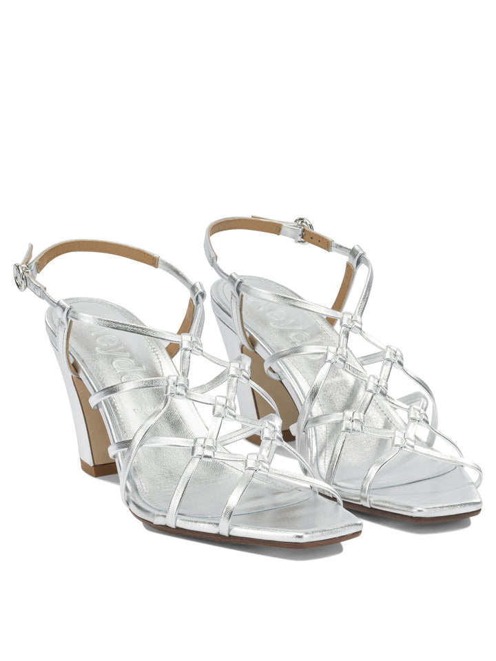 Aeyde Acacia 75mm Sandals - Silver | 1bbc8c514c5f9c5535e706b247bf9863ae9bdc87