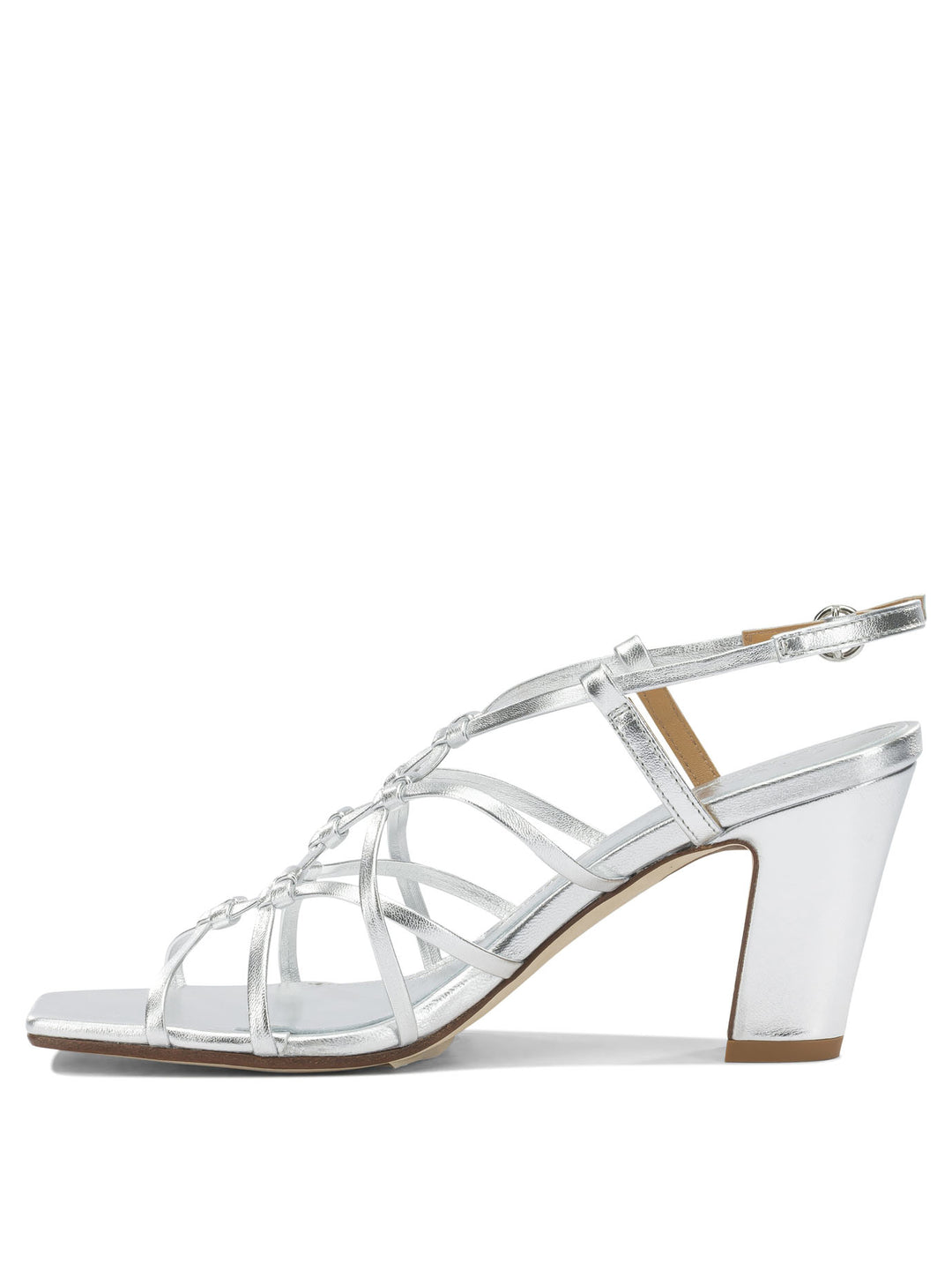 Aeyde Acacia 75mm Sandals - Silver | 9ba1fa4dd099d42ceb1e2d1e644bc7d3fe64cca9