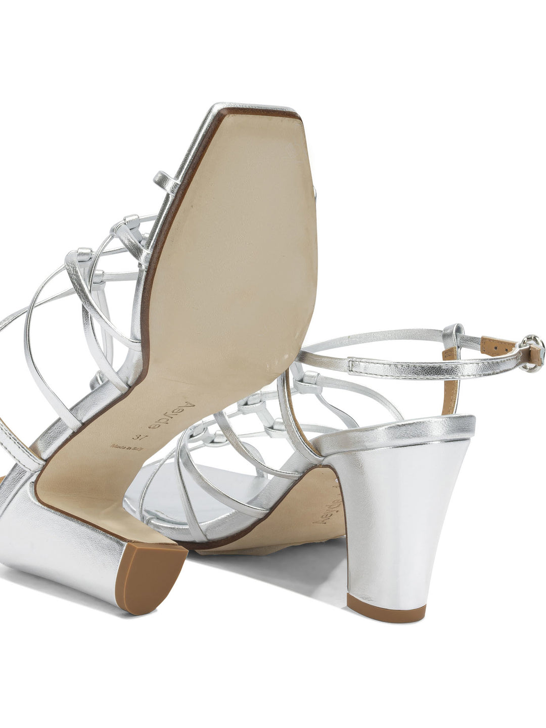 Aeyde Acacia 75mm Sandals - Silver | 47aaa3987068ec36bd4c73403b10956a5baf2fc3