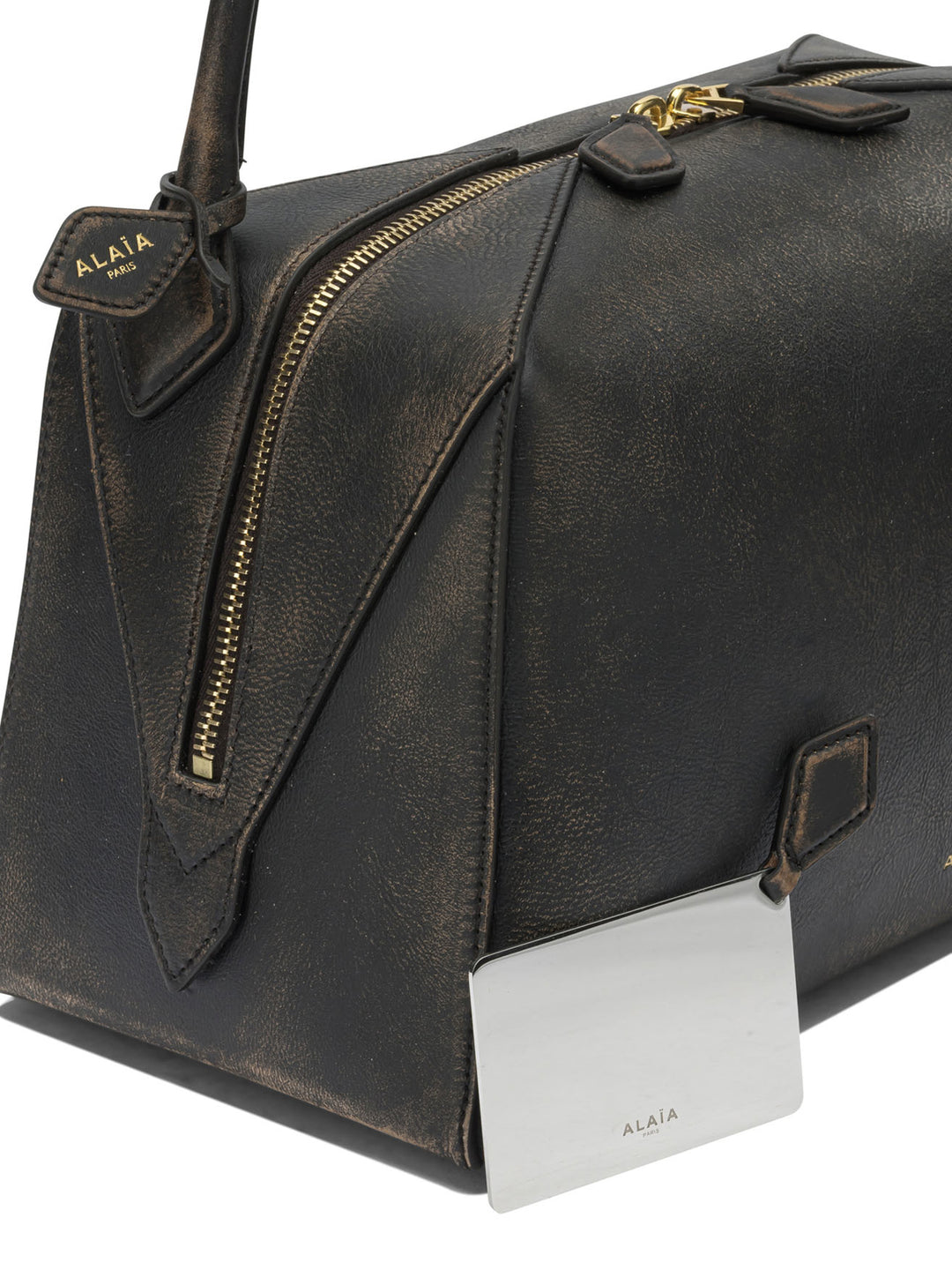AlaïA Le Bouledogue Shoulder Bags - Brown | 81387841b31e0723493b5d38a2f855d41fd09a34