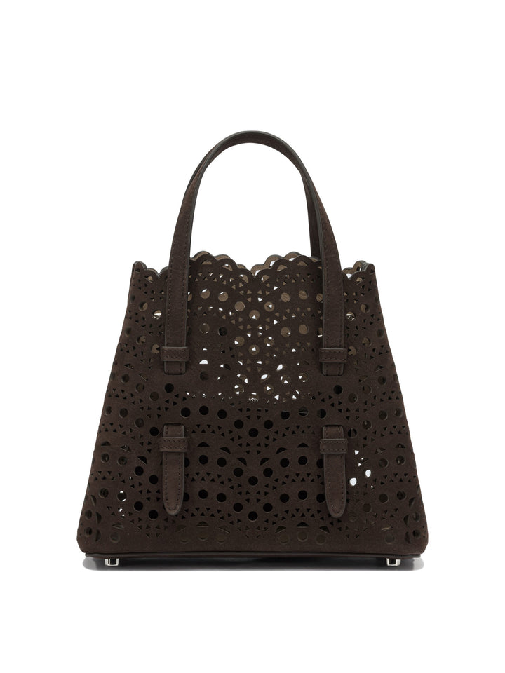 AlaïA Mina 20 Handbags - Brown | d4e1b1a1e808c869a0e73e247ea9d8c3c973e410