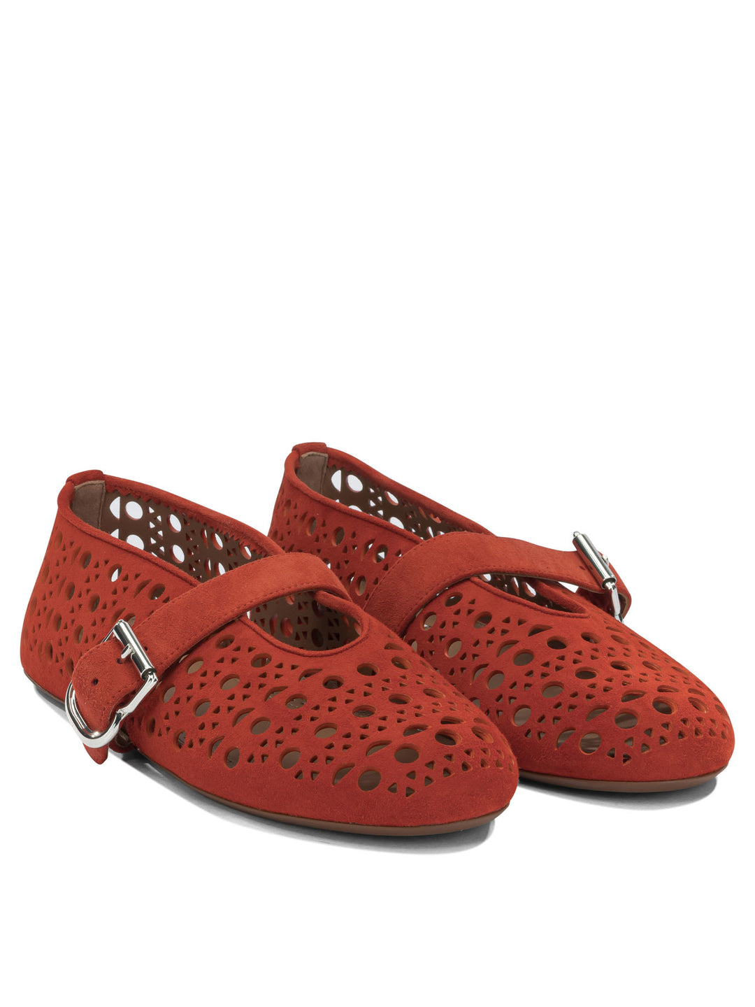 AlaïA Vienne Ballerinas - Orange | 7d477ce98f064c40737e625f4d6bfa671e609b89