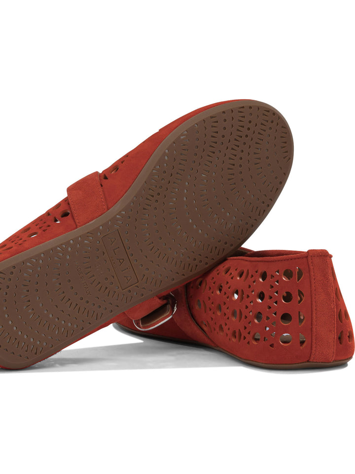 AlaïA Vienne Ballerinas - Orange | def8b13d888f761ce80c29bff4c9d2bb449b2f1d