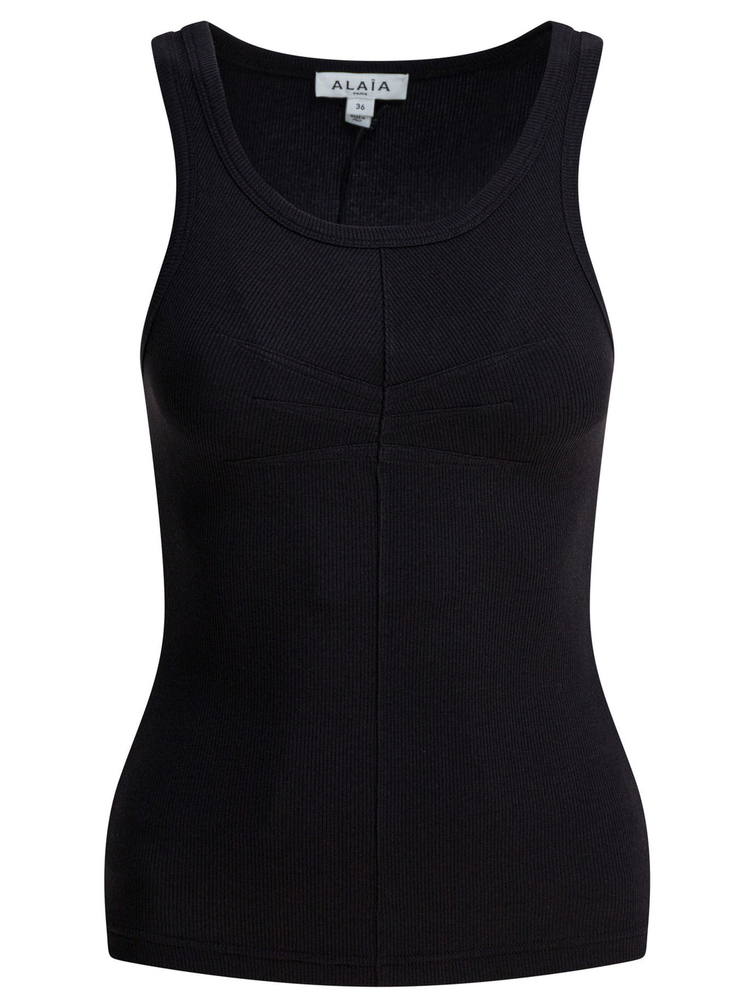 AlaïA Cotton Tank Top Tops - Black | 59b877ed86b929ce265a57dc90d81168eabb5d9a