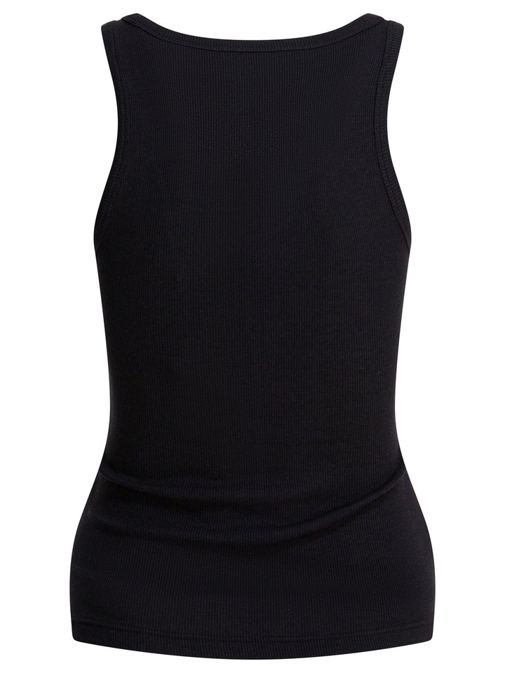 AlaïA Cotton Tank Top Tops - Black | 62a46130308d5868a7e985c6558ef176d6b4ae20