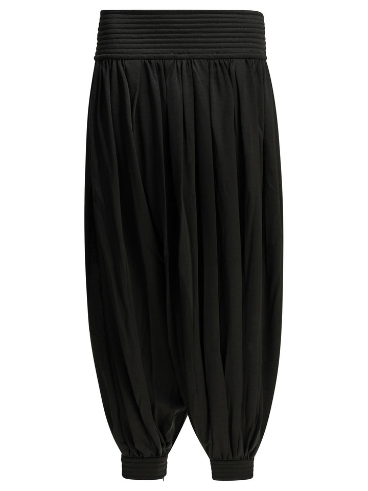 AlaïA Casual Wool-Blend Pants Trousers - Black | b760f56bfc91528cf5c69d82747e96c2d0cb4432
