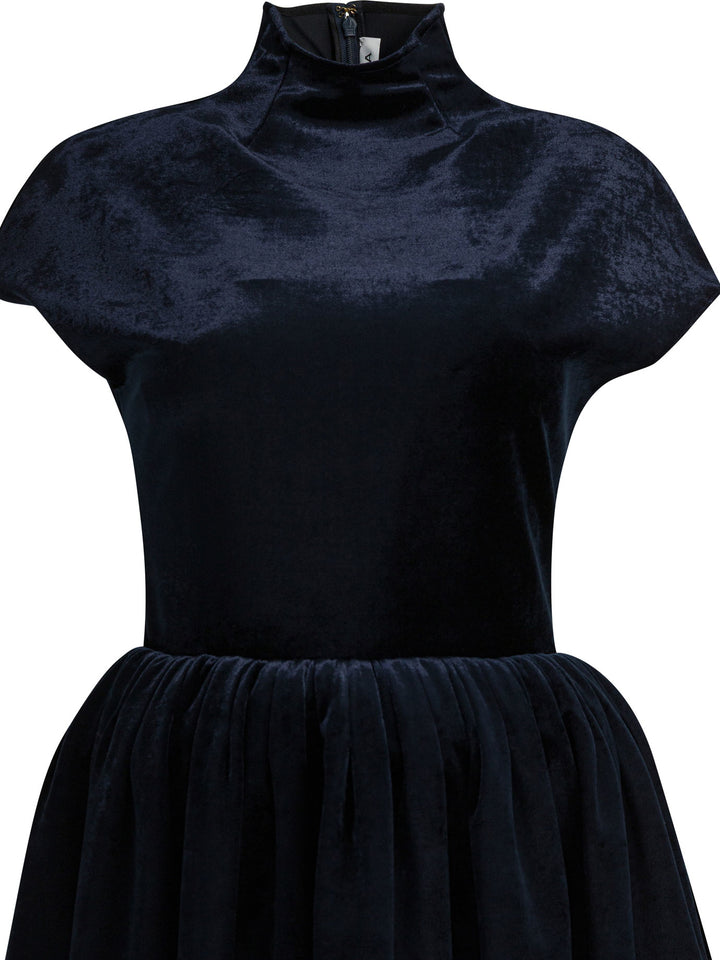 AlaïA Short Balloon Dress Dresses - Blue | 96b8d6aa3c679f932348b20f61816d992f516c62