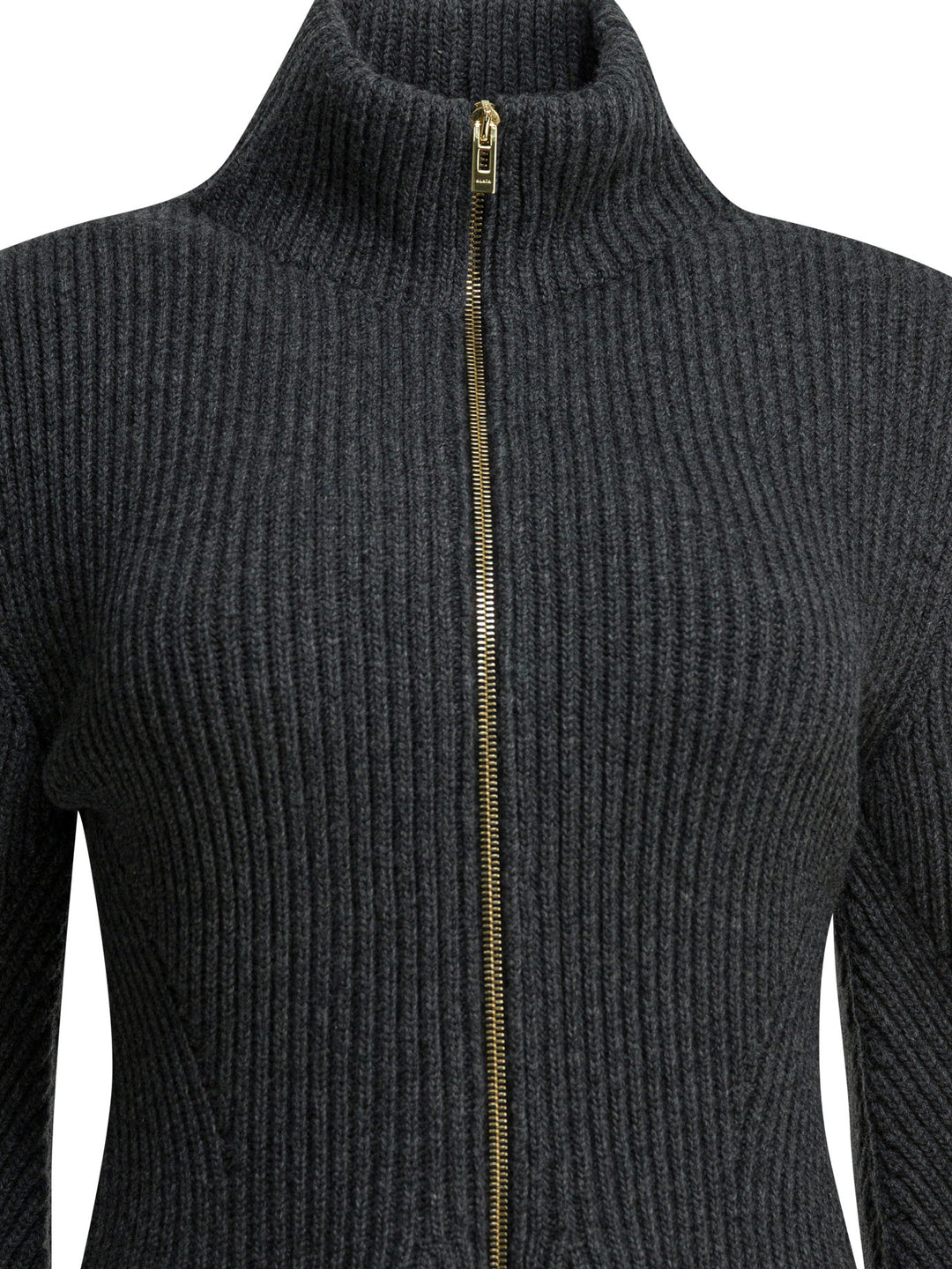 AlaïA Peplum Knitwear - Grey | ff1f7b431f6c0a490279474275426a95f89f78c9