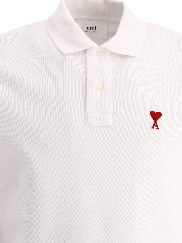 Ami Paris Ami De Coeur Polo shirts - White | f0ddcc6fb4f79ac537b9df757b1912e9a992cab5