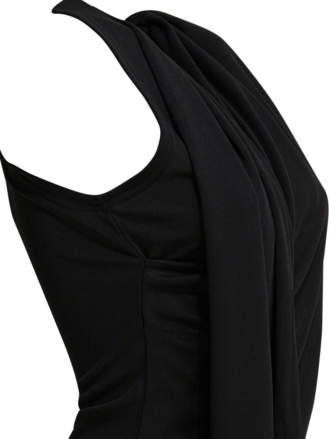 Ami Paris Sleeveless Top With Lavalliere Tops - Black | 76d708aeb36d42d3ad6e07b9935015ad0f758d35
