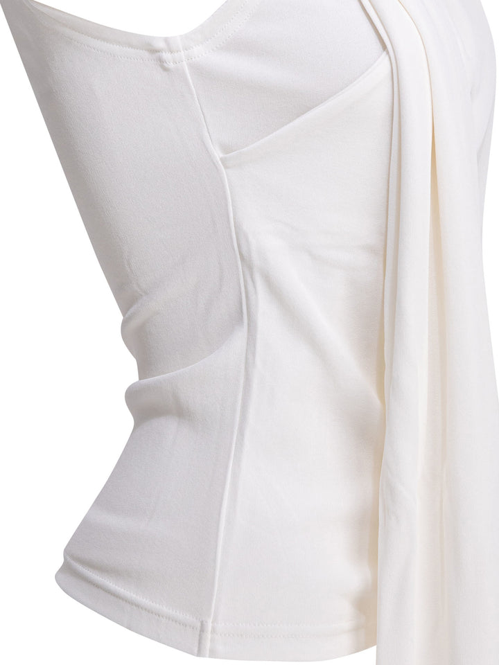 Ami Paris Casual Draped Top Tops - White | 6394b72a88b7141c0b5c0f240f5f1487e5b48f9e