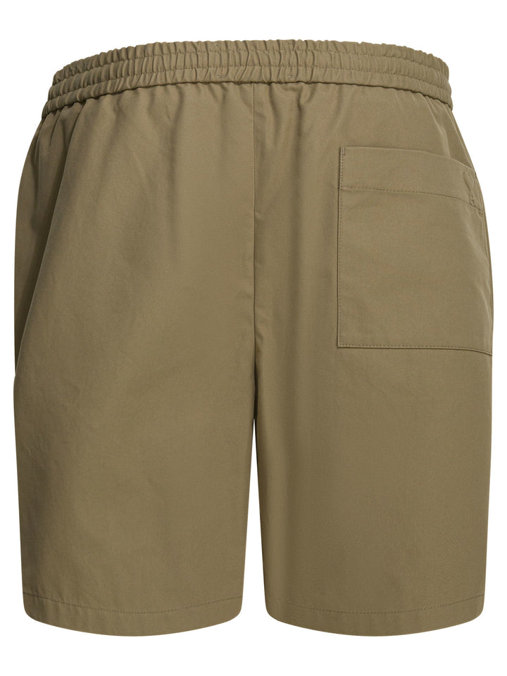 Ami Paris Ami De Coeur Shorts - Beige | d4fb6f74fe1fd344994042a9b84af278087c26f2