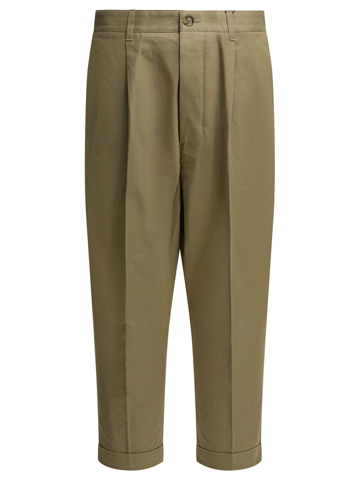 Ami Paris Casual Pants Trousers - Beige | de27950133247c6bcc6bd9359a7cdfe833f13f65
