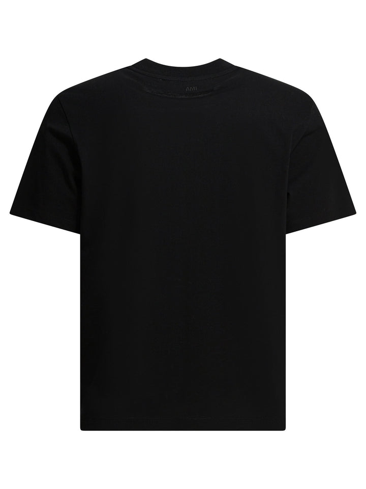 Ami Paris Ami De Coeur T-shirts - Black | 0d9d1a9c1d4fb0ae0a0c01b220c9f12df59b1692