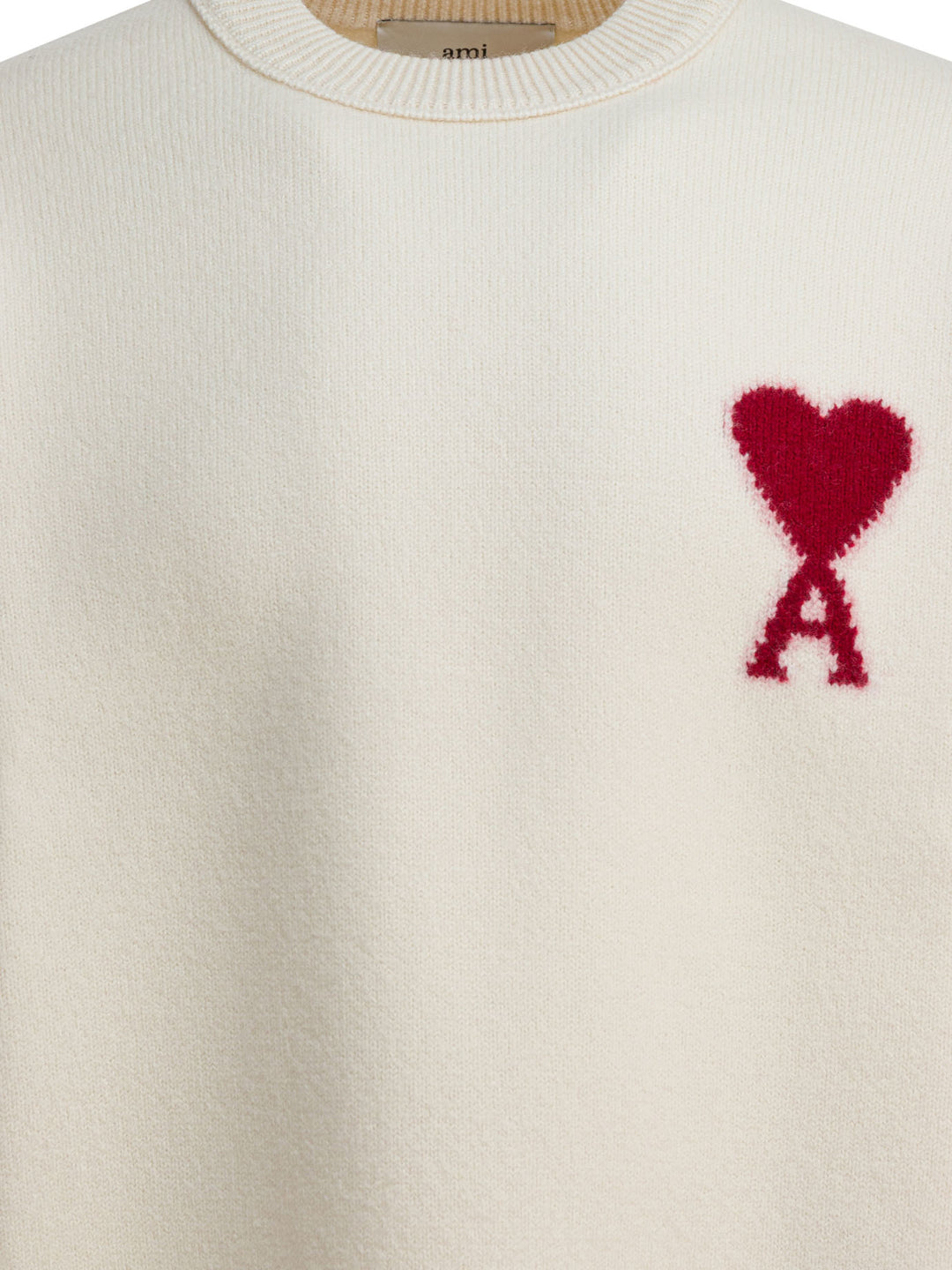 Ami Paris  Knitwear - White | 523585894f9c8b74917213fa7f88b32aaa5b99b9