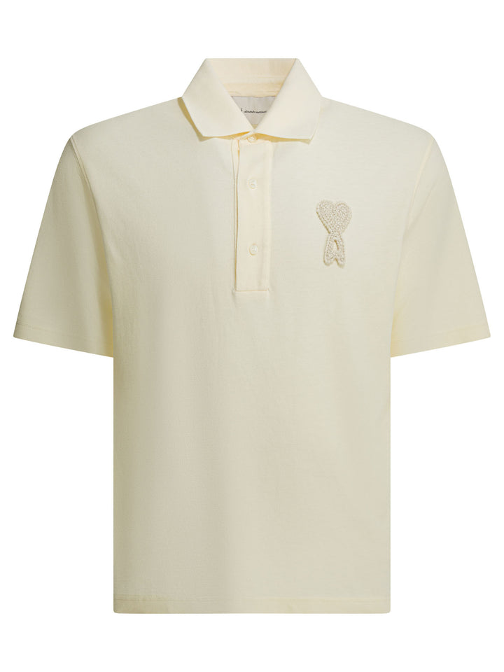 Ami Paris  Polo shirts - White | dcb03f92e28910e74d78797bfb567268e57c9839