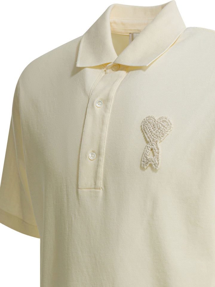 Ami Paris  Polo shirts - White | 1b582b61f7d687dbaaef9f49307adf0017dd0eb5