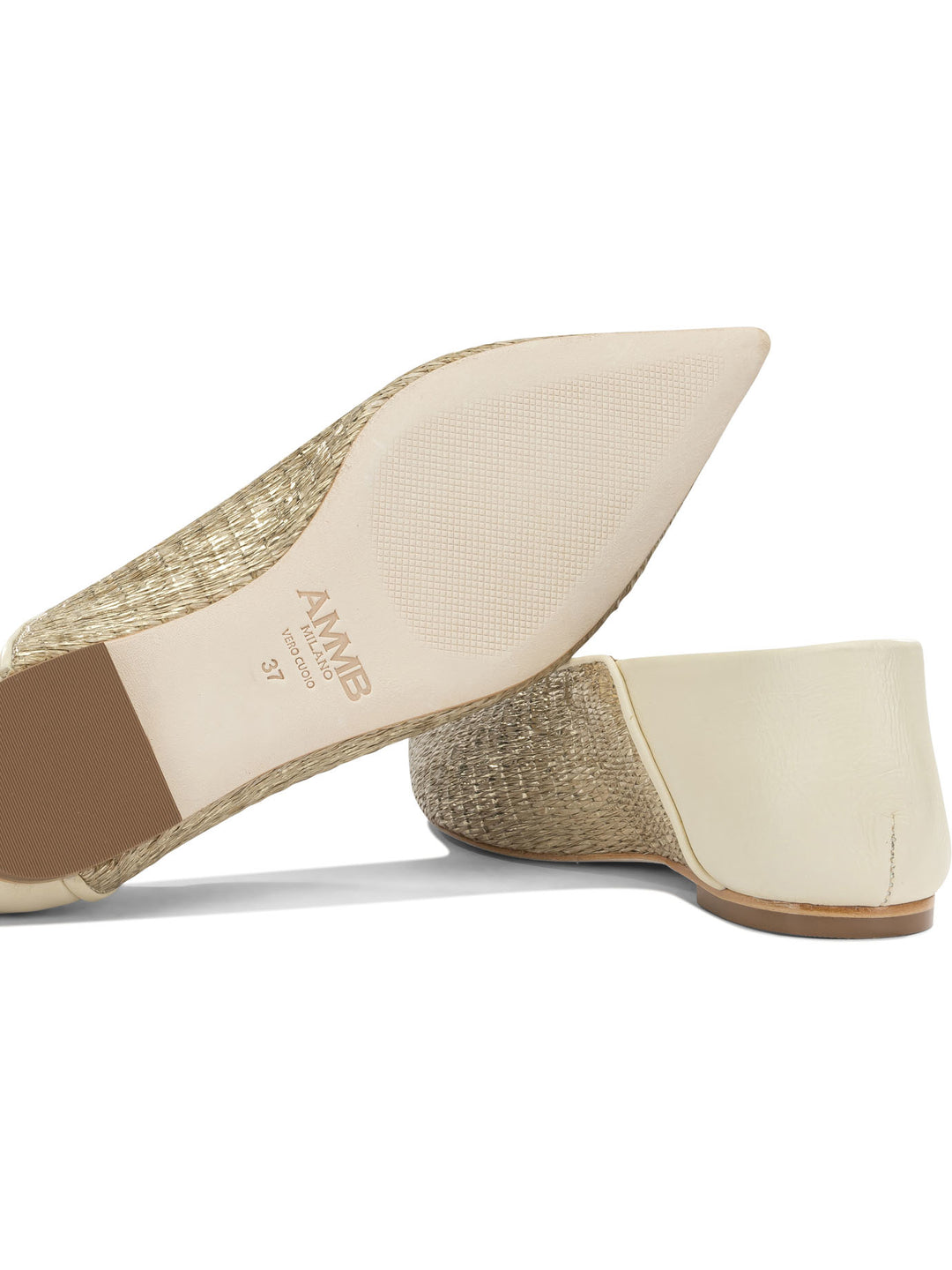 Ammb Milano  Ballerinas - Gold | 3f210b1c1e942f3c8d0e5768a193e5a150b63184