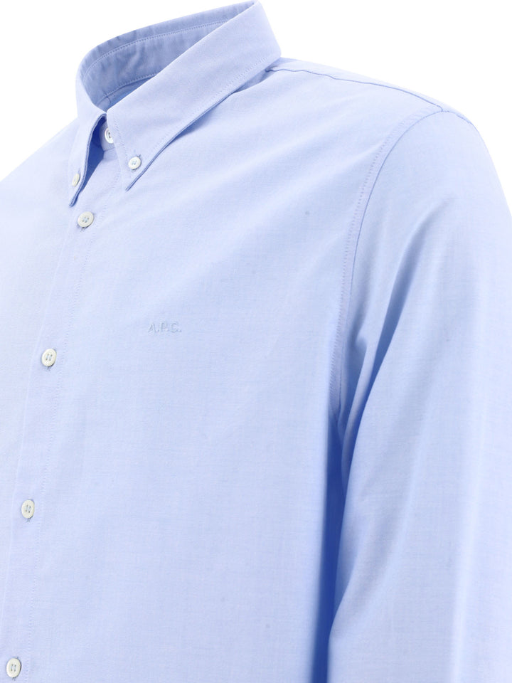 A.P.C. Greg Shirts - Light blue | a2e3b7c64be42669d7b02cddf6ee74e1ce3edc76