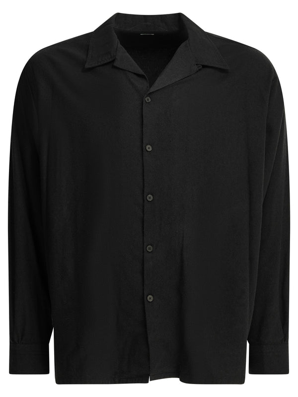 Casual Silk Shirt Shirts Black