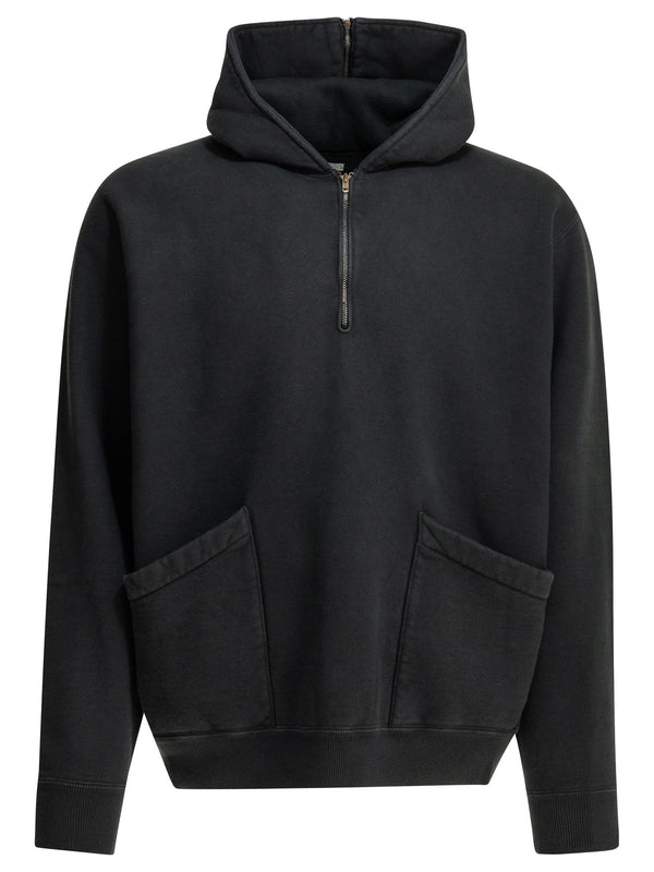 Half Zipper Sweatshirt Sweatshirts Black