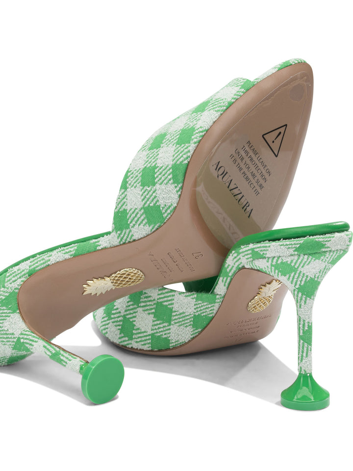 Aquazzura Bisous 85 Mm Heeled shoes - Green | 5e2b6523460de83651a86c1bcf46c027d68e8e43