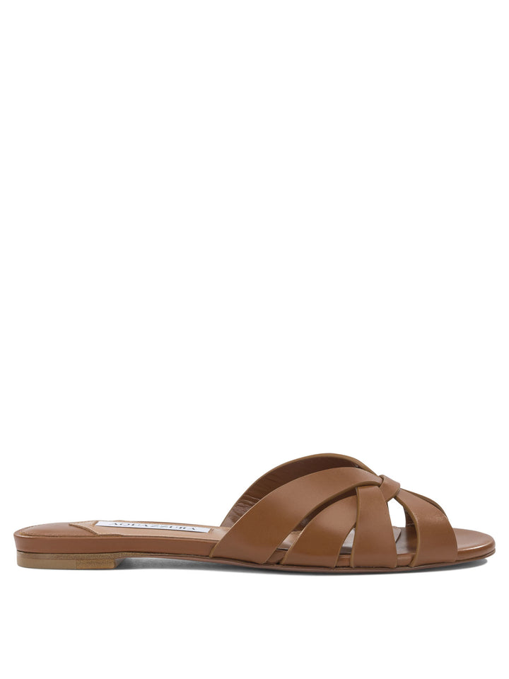 Aquazzura Copacabana Sandals - Brown | 38d89919d24e3a66014d7fb9a0c00c61d31b5a36