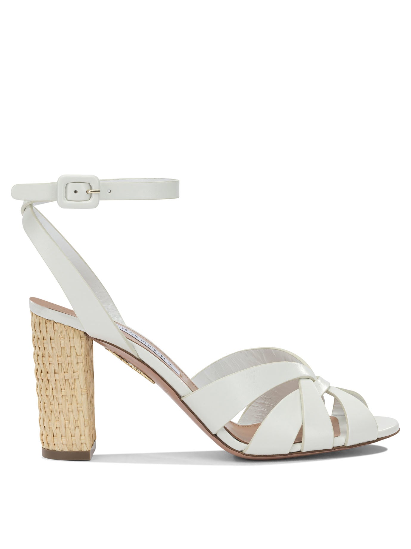 Aquazzura Copacabana 85mm Sandals White | Wanan Luxury
