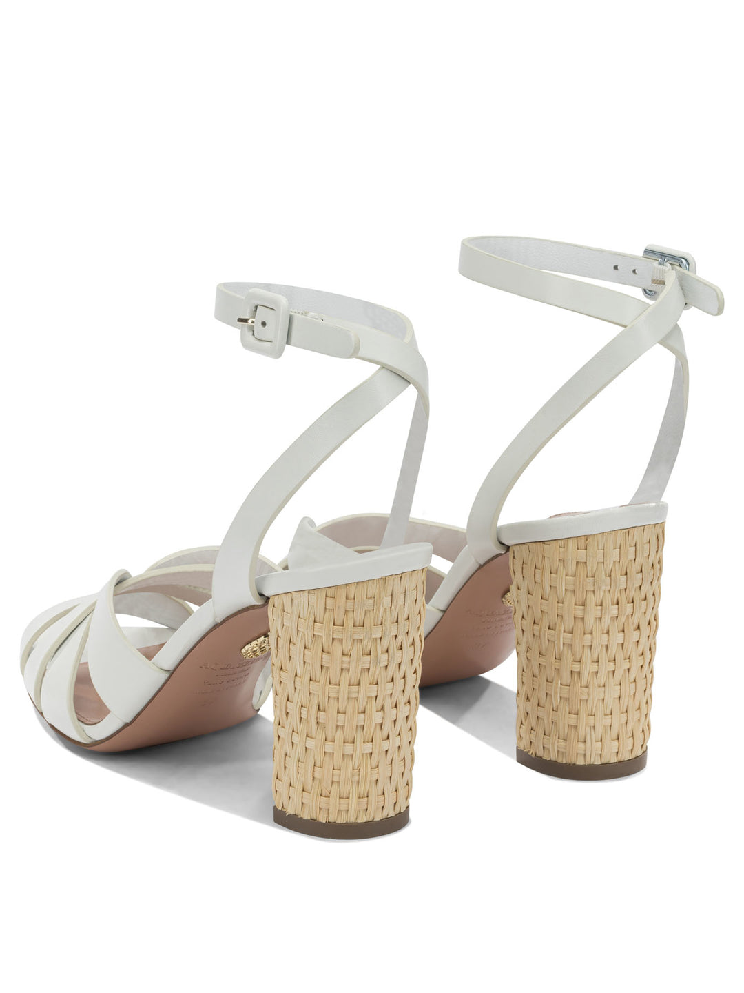 Aquazzura Copacabana 85mm Sandals - White | 44f98a584631bc95bca399ba416e3c62024ce9d1