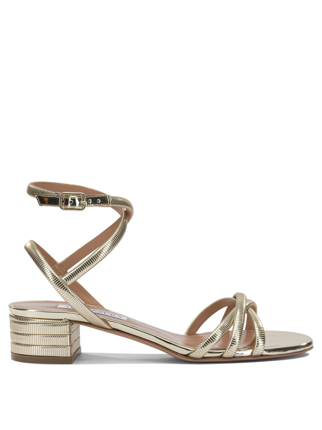 Aquazzura Heatweave 35mm Sandals - Gold | 5328be1144de45ff9eb43c3d22be043991ea5163