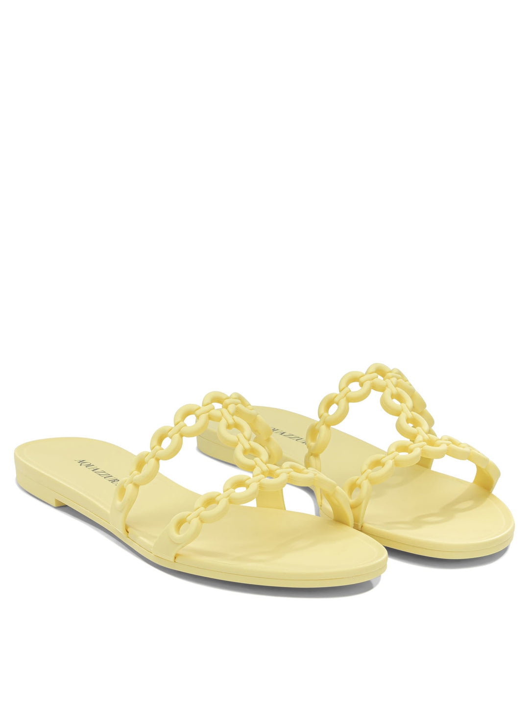 Aquazzura Inifinity Chain Sandals - Yellow | 55e71b9aca95efb2a91dc9e809b9b572965d43e0