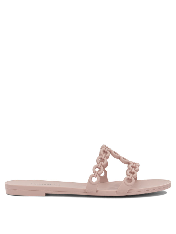 Aquazzura Inifinity Chain Sandals - Pink | 66fa3c3a4810b7ea4e77ed9632e142e5b040a8fa