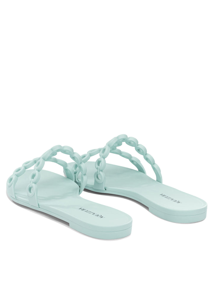 Aquazzura Inifinity Chain Sandals - Light blue | 8f6d389cf99a5f60e40362b95357264bca302d3c
