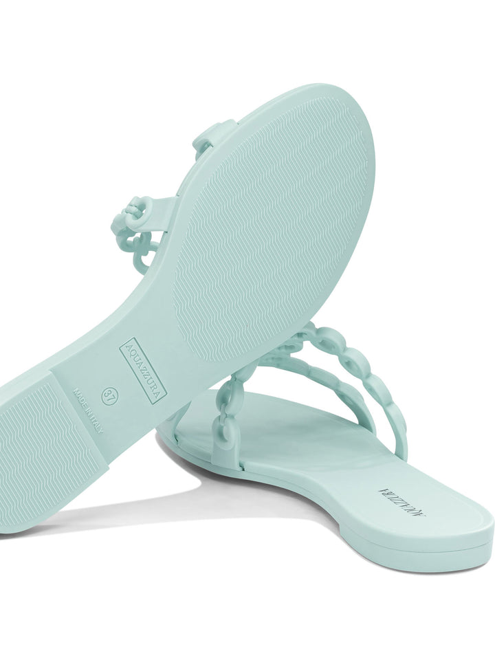 Aquazzura Inifinity Chain Sandals - Light blue | 7d4ded925ba98d94d5910ee187cfa1ef56465f4d