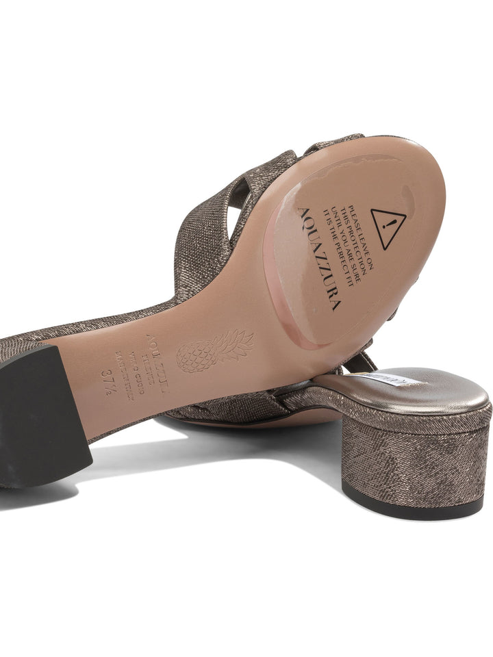 Aquazzura Nina 35 Mm Heeled shoes - Brown | bed52bcaaa1d500fa72db1201a0b64fc27102617