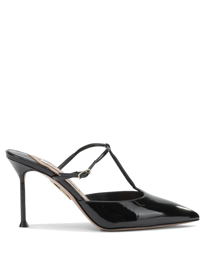 Aquazzura Sorbonne 85 Mm Heeled shoes - Black | 9d401ea90549af472b990df3f1ff298877fabf15