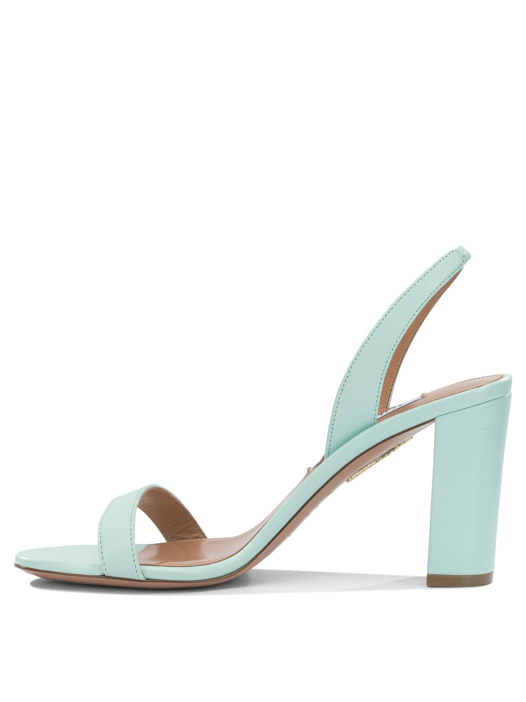 Aquazzura So Nude Block 85mm Sandals - Light blue | e9e23b6d04c2fcc92c8007a8491645606a47bc8c