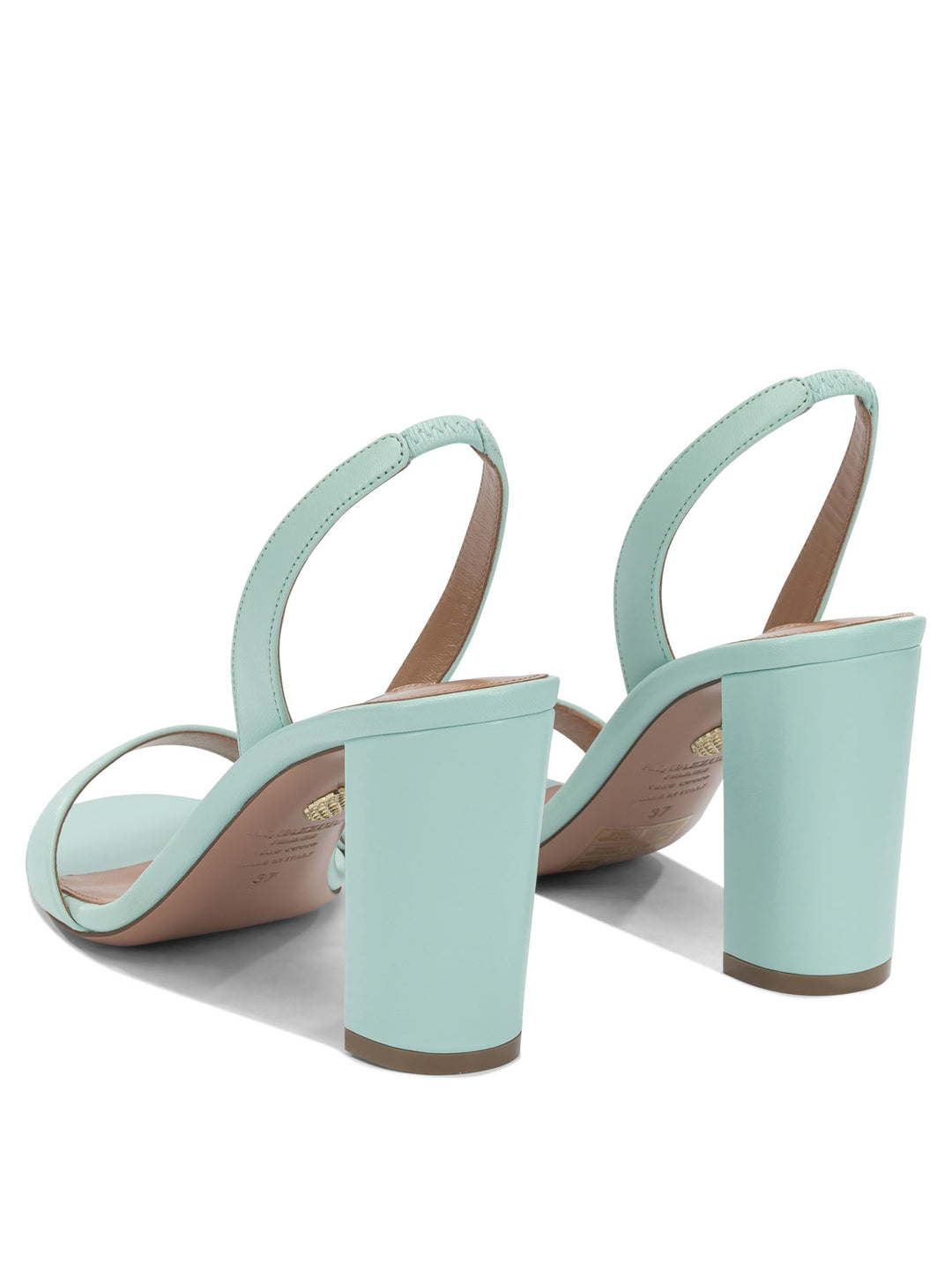 Aquazzura So Nude Block 85mm Sandals - Light blue | 43449dbb4093175f82a841030198933eb08afd53