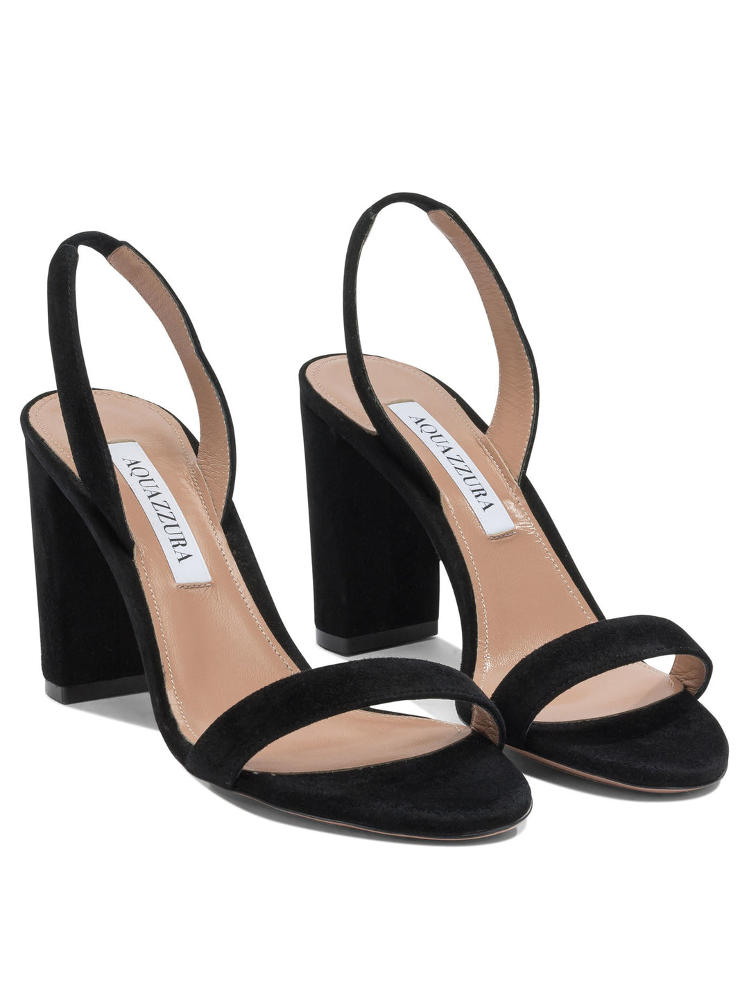 Aquazzura So Nude Block 85mm Sandals - Black | 52792b417e2a95ea14a0470acac77f38f8e40eb7