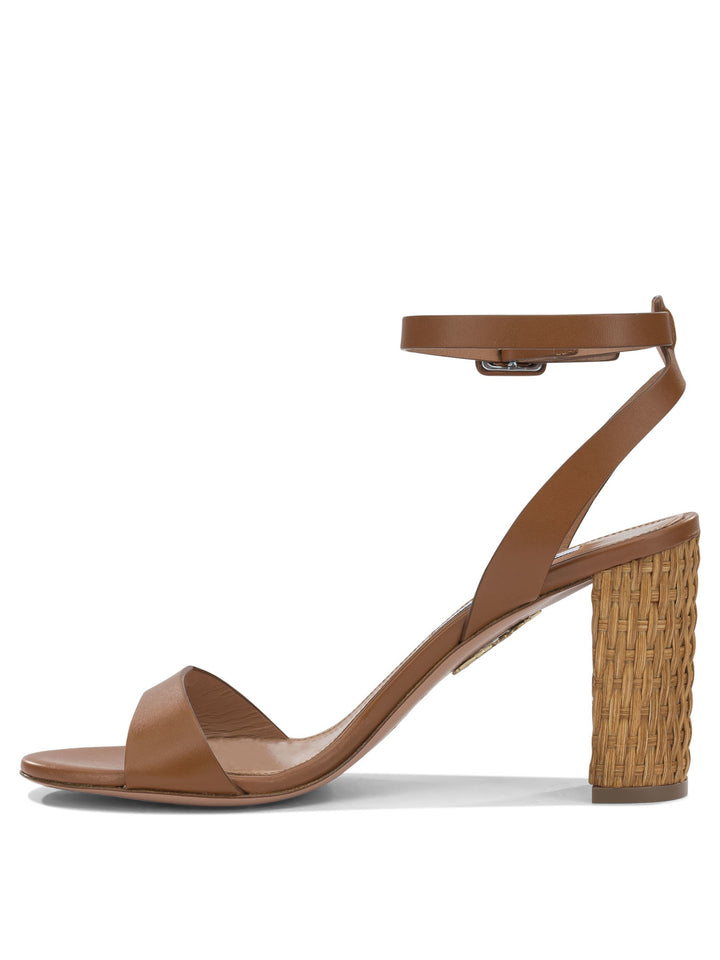 Aquazzura Sunseeker 85mm Sandals - Brown | 9f00b0df1e1b03babd334f17b5f3a9a9a69c1b94