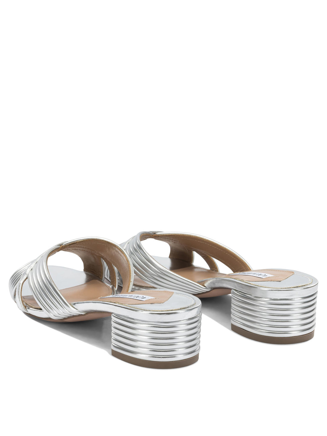 Aquazzura Sundance 35 Mm Sandals - Silver | 9e41907277cd5e3bbe3eed3b901e1a39d62df648